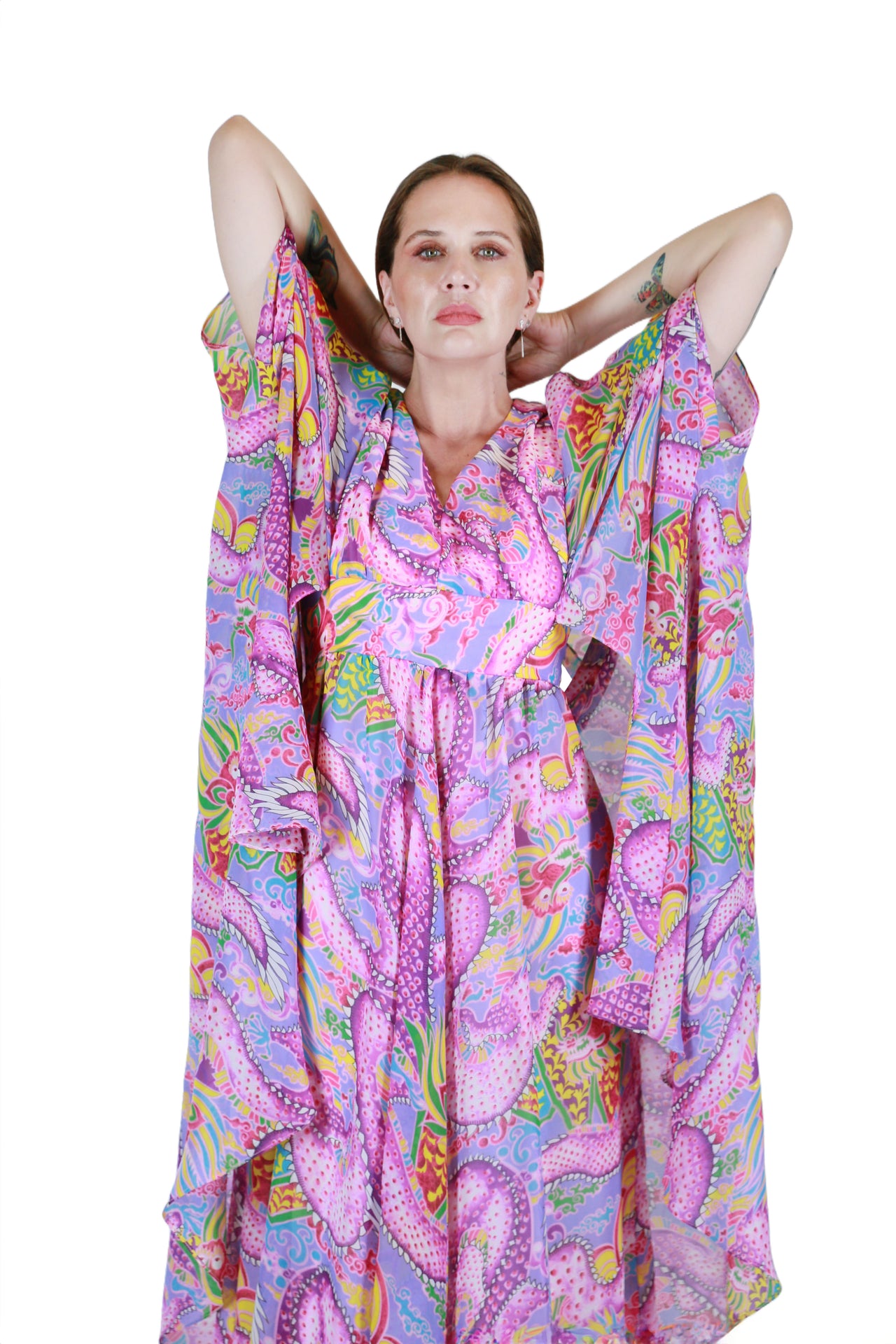 Dragon Print Caftan