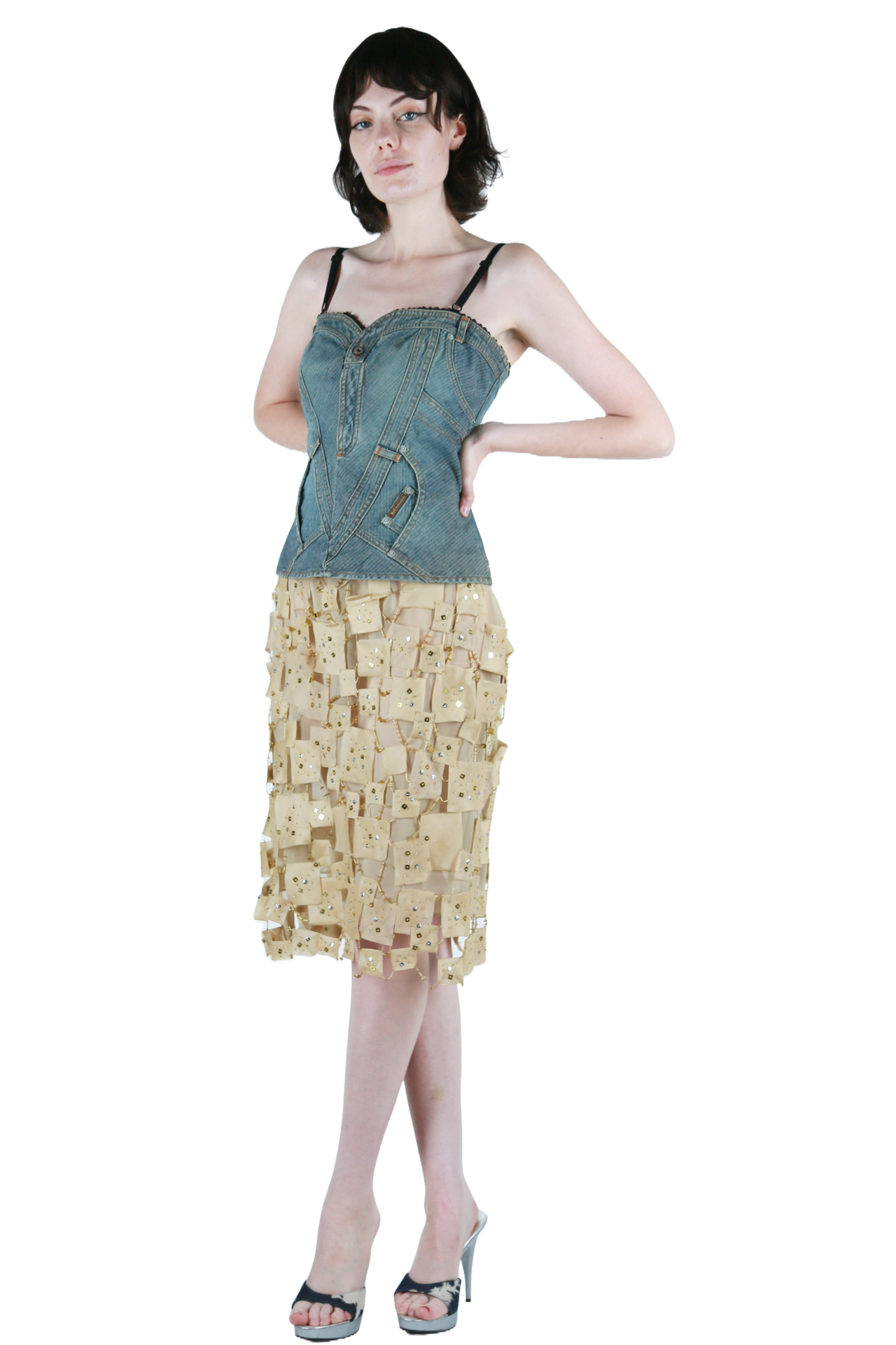 Jean-Charles de Castelbajac Embellished Skirt