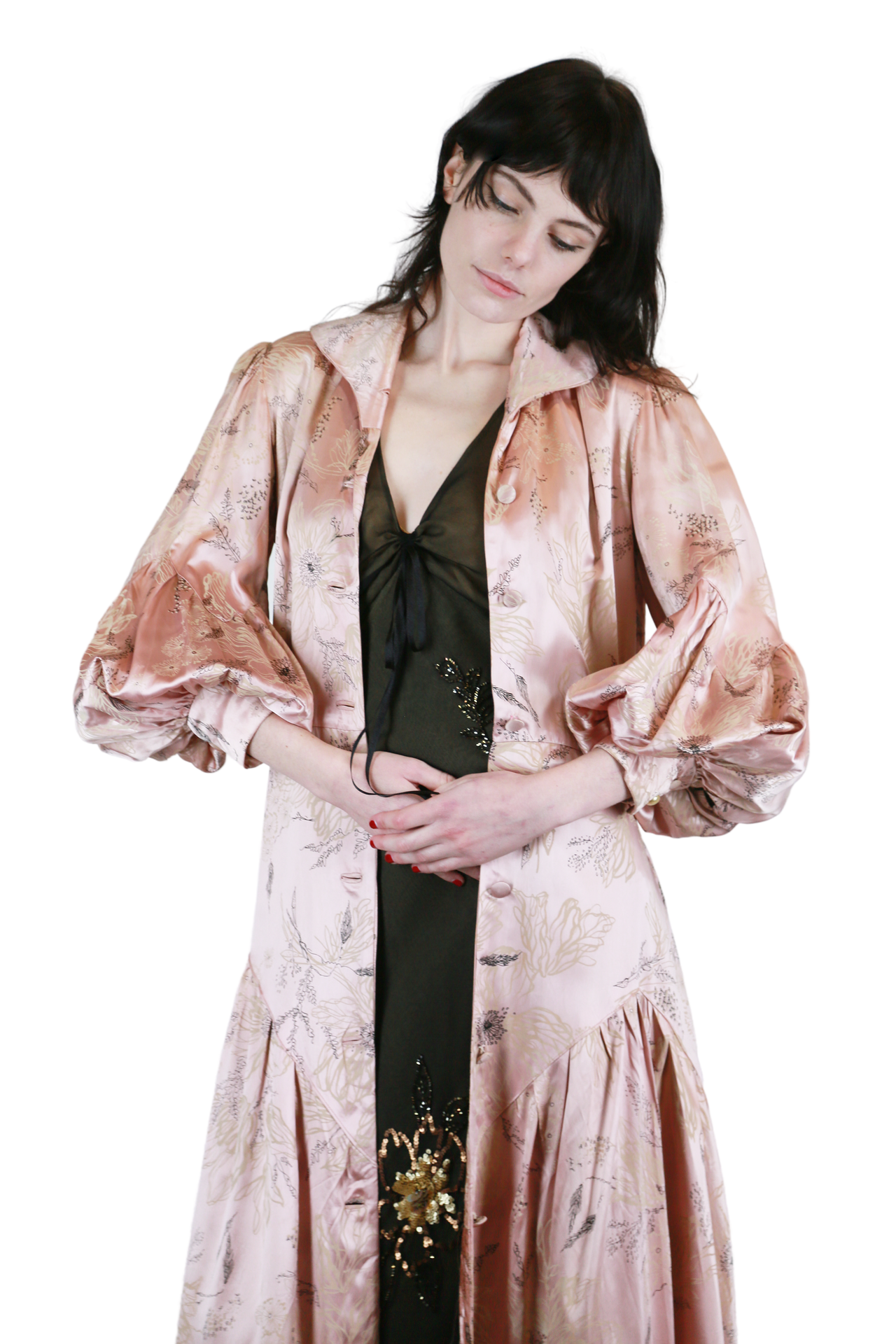 Antique Puff Sleeve Dress Coat