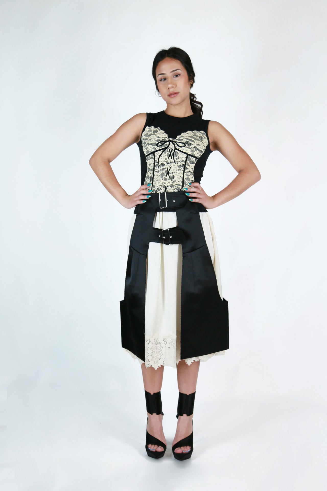 Comme Des Garçons Chaps Skirt