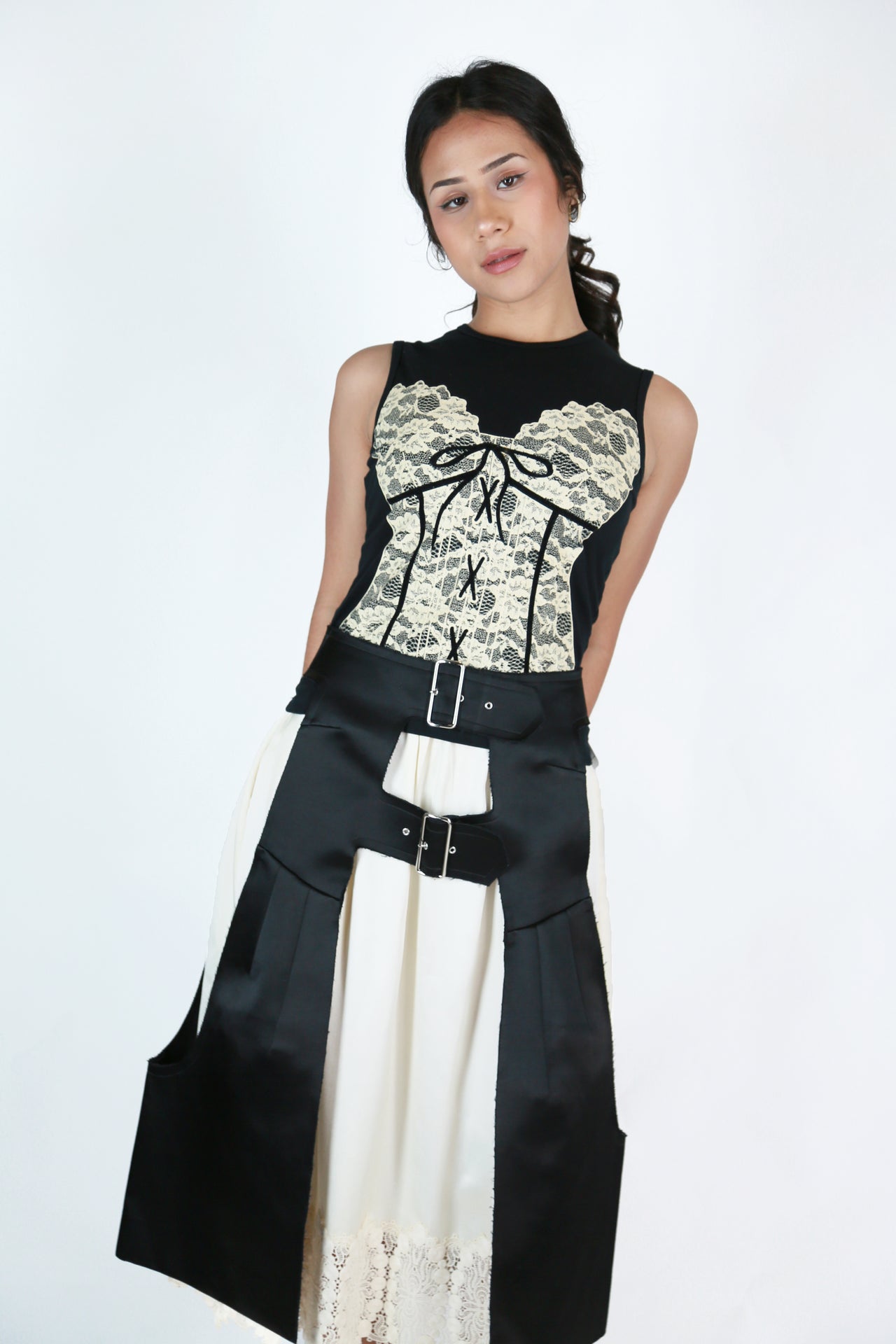 Comme Des Garçons Chaps Skirt