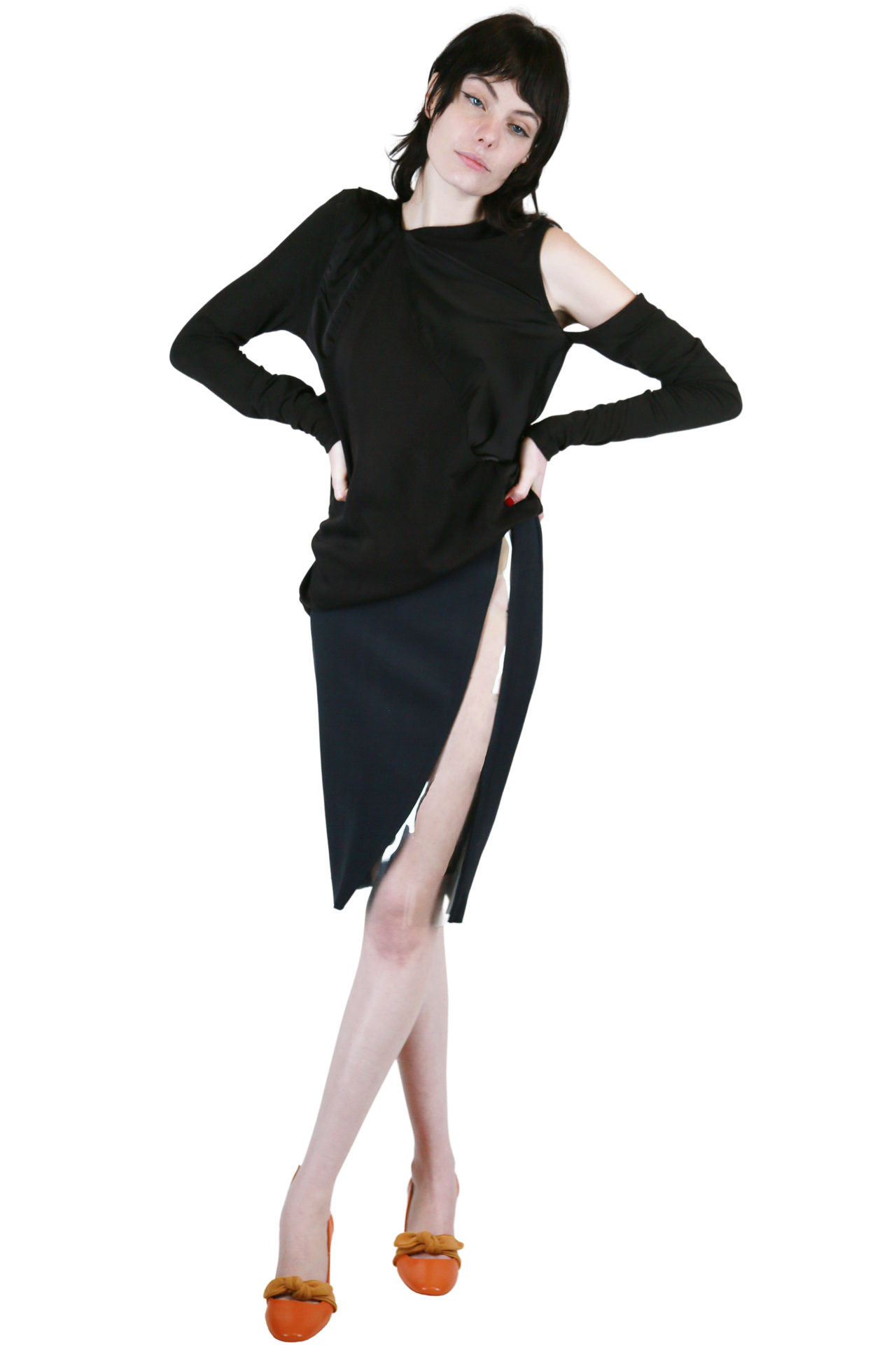 Donna Karan Cut-Out Top