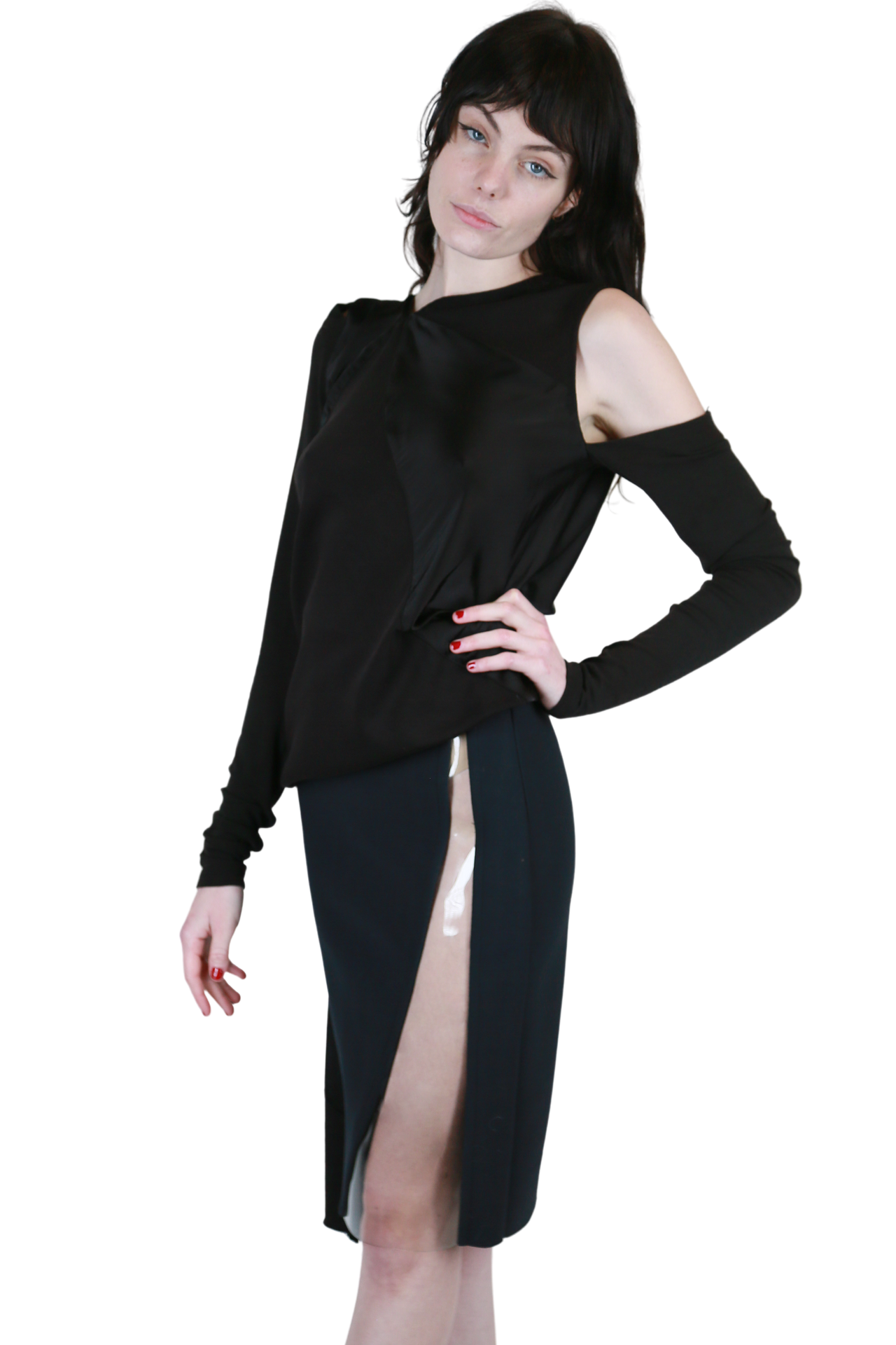 Donna Karan Cut-Out Top