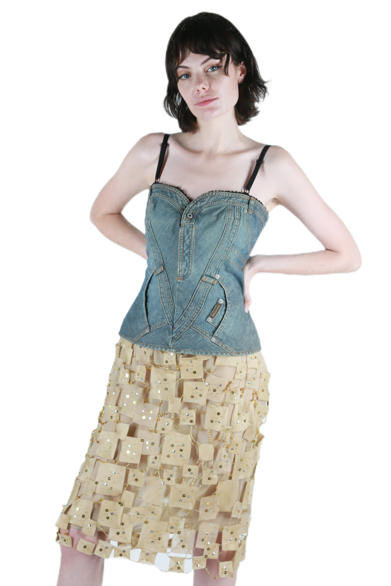Jean-Charles de Castelbajac Embellished Skirt