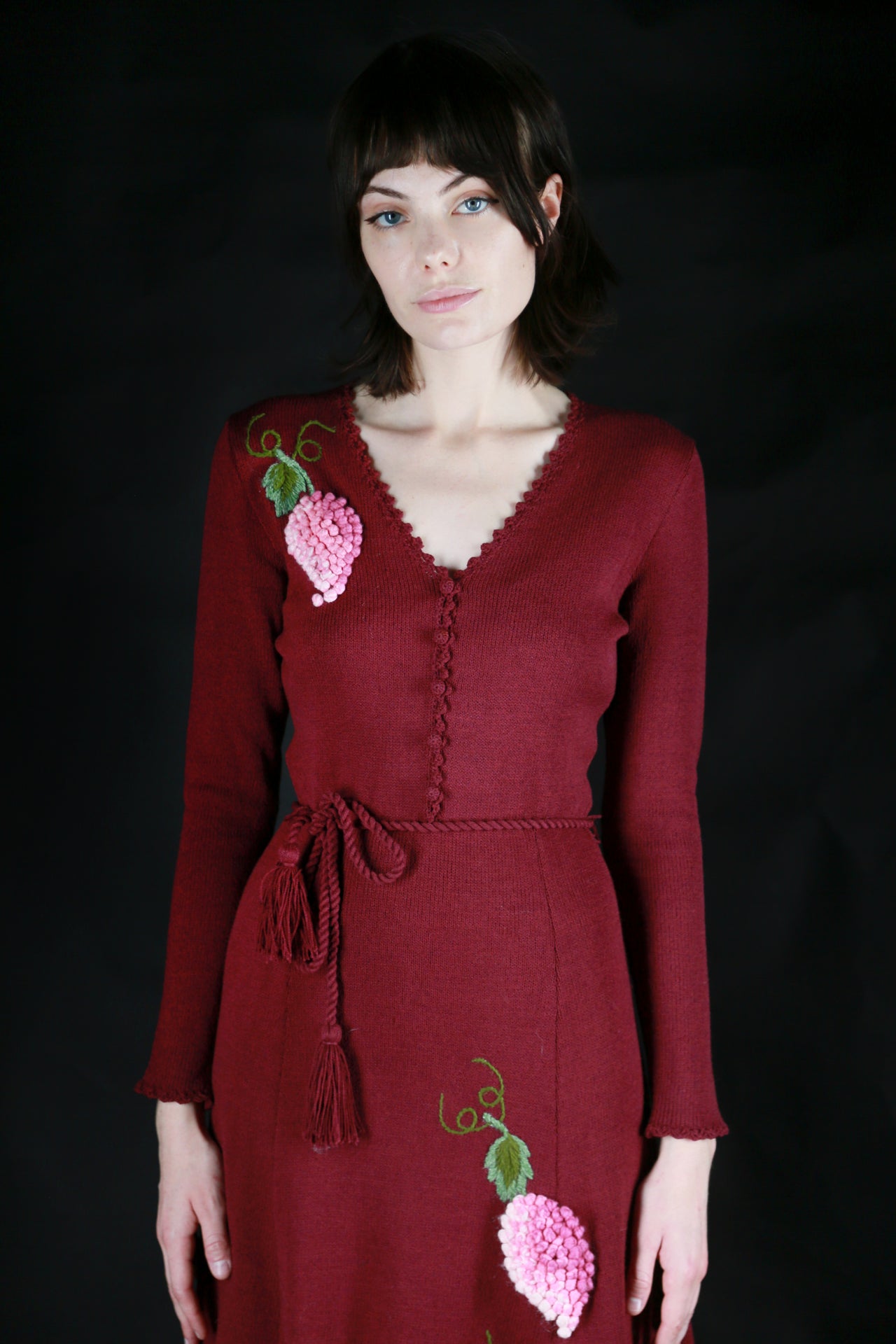 Knit Embroidered Dress