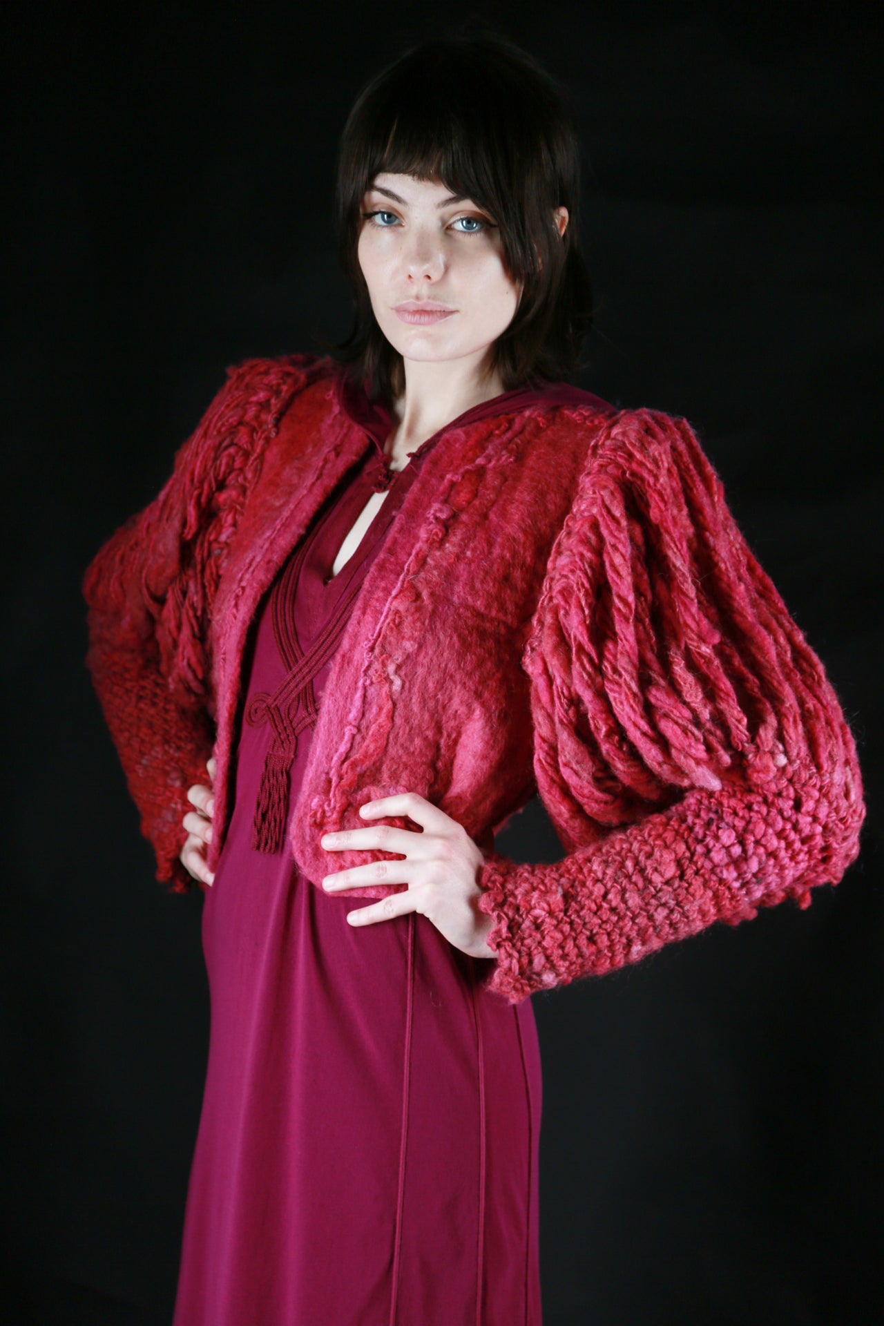 Sabine Miner Hand Woven Sweater Coat