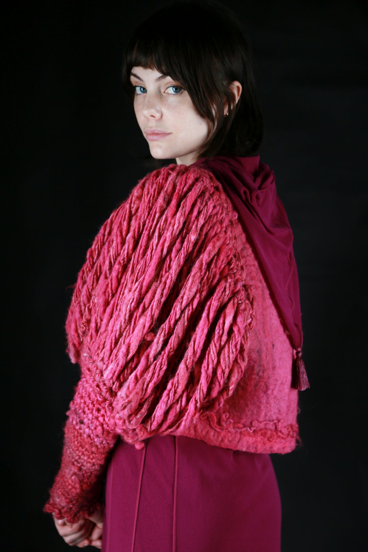 Sabine Miner Hand Woven Sweater Coat