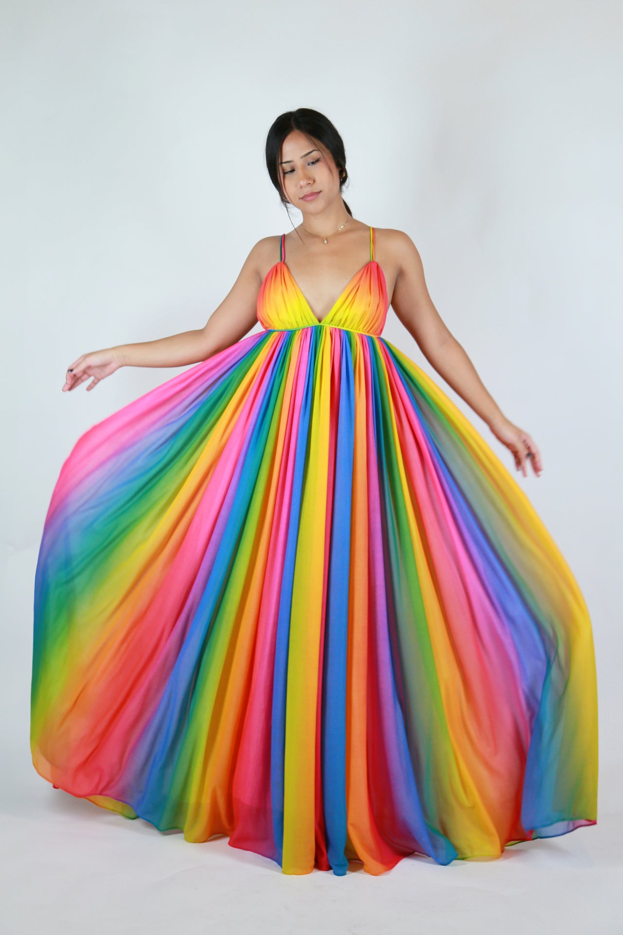 Jean Varon Rainbow Gown
