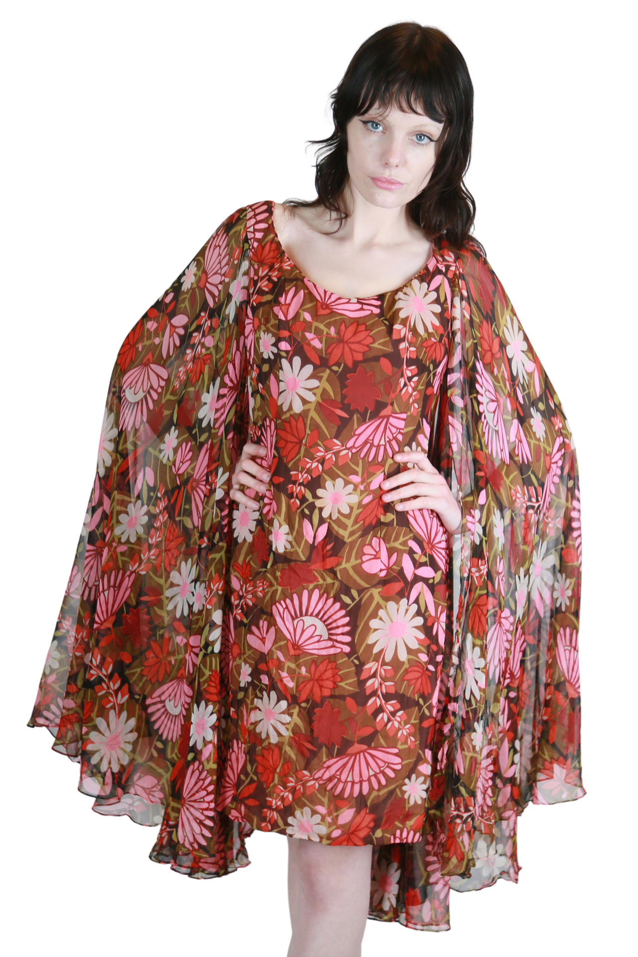 Mr. Blackwell Cape Dress