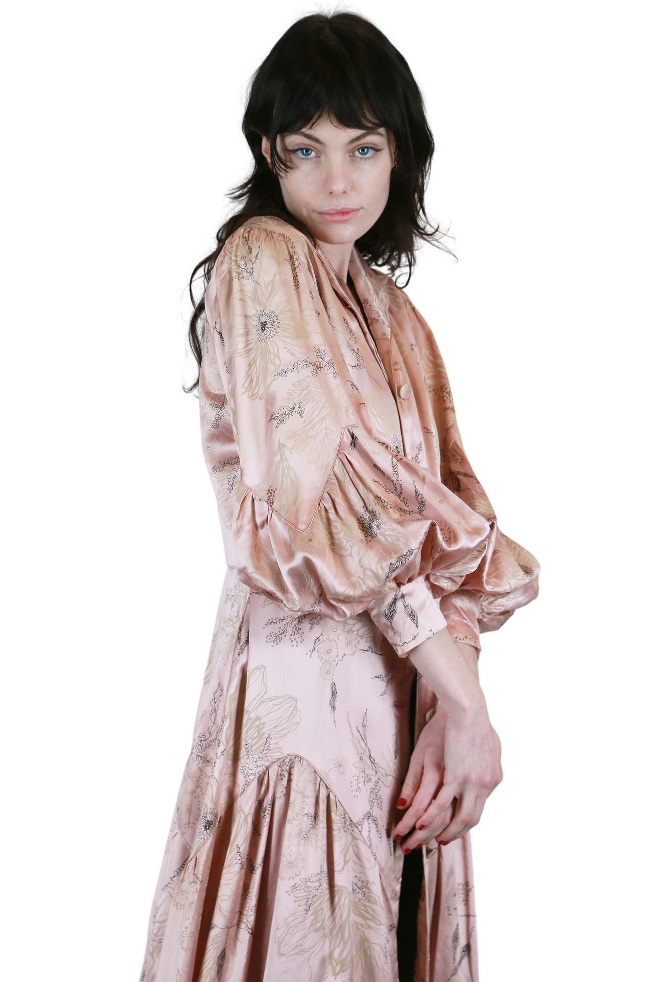 Antique Puff Sleeve Dress Coat