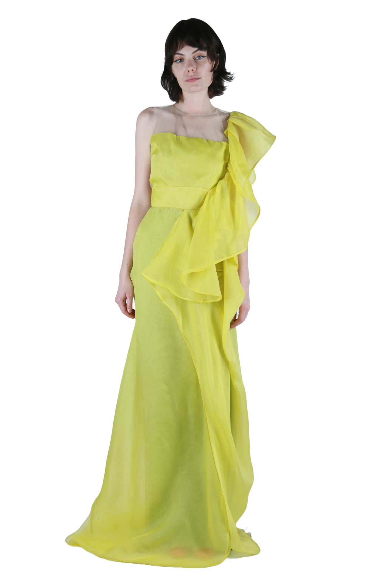 Valentino Chartreuse Gown
